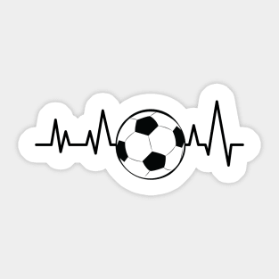 Heartbeat Pulse - Football / Soccer Sticker